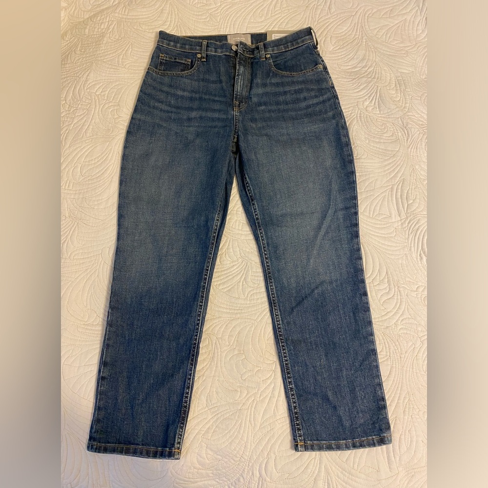 NWT Everlane Cheeky Straight Jeans 30 High Rise Ankle Length Low Stretch